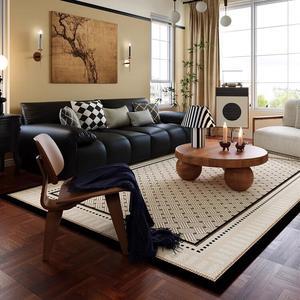 Budis Ковер 80х120 см для гостиной/спальни в стиле ретро, waterproof, моющийся, с высоким ворсом