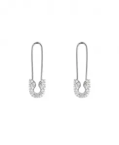 Серьги-Булавки с паве, украшенные драгоценными камнями, из стерлингового серебра Spero London, silver