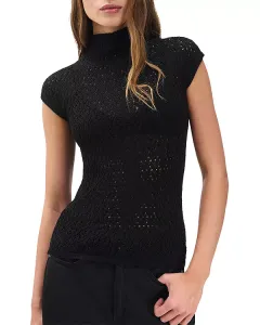 Шерстяной свитер с высоким воротником Tana Rag & Bone, черный