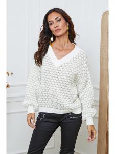 Свитер Azul белого/бежевого цвета So Cachemire