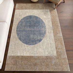Ковер nuLOOM, 161 x 229 см, Sophia Geometric для гостиной спальни столовой, beige