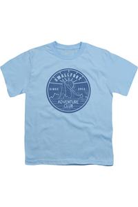 Футболка с коротким рукавом Smallfoot Adventure Club для детей Gildan, светло-голубой
