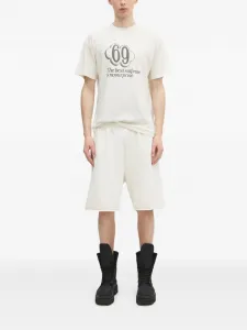 Премиальные шорты Aged Temple с логотипом Aries, белый