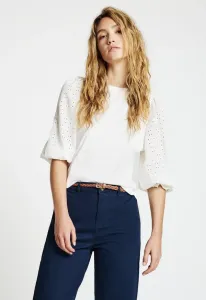 Однотонная футболка с длинным рукавом Calliope, Bianco Lana