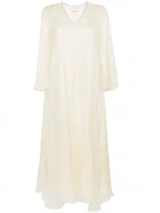 Платье-кафтан макси Forte Forte, нейтральный