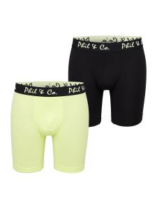 Боксерские шорты Phil & Co. Berlin Long Boxer Briefs, черный