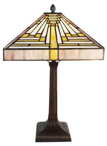 Настольная лампа Тиффани Clayre & Eef Tischlampe Katerina, бежевый - стекло - 31 x 48 x 31 см