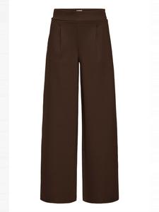 ICHI Широкие брюки со складками спереди 'IHKate' в коричневом цвете