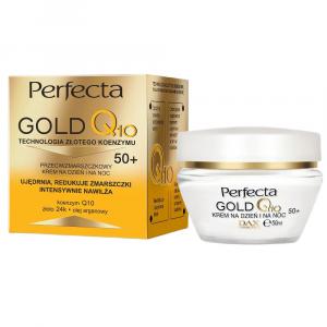 Perfecta, Gold Q10, дневной и ночной крем против морщин 50+, 50мл