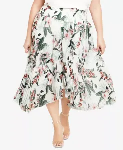 Юбка миди с принтом «Натали» больших размеров CITY CHIC, мультиколор