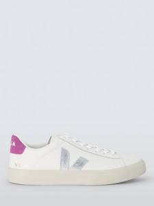 Кожаные кроссовки Campo VEJA, White/Silver/Vio