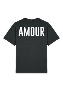 Футболка с принтом AMOURTEXT BACK HEAVYWEIGHT Mira Paris, цвет Washed Black