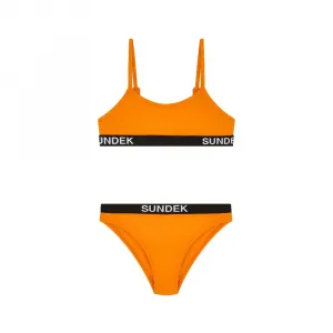 Топ Sundek Bandeau и стандартные трусики бикини, оранжевый