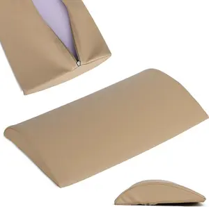 Подушка для шеи Habys Lumbar Half Roll, позиционирующий валик, подушка для шеи, валик для массажа и терапии, валик для колена, 40 x 25 x 5 см | Мягкий бежевый HABYS
