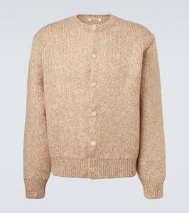 Кардиган из смеси шерсти и альпаки Auralee, Beige