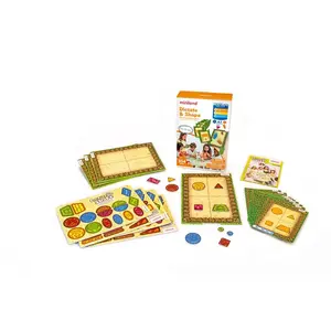 Миниленд: диктант и фигурная развивающая игрушка Miniland, мультиколор