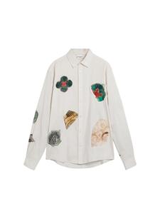 Desigual Рубашка на пуговицах Regular fit в натуральном белом цвете
