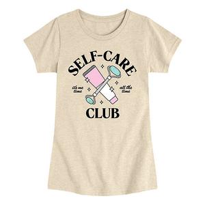 Футболка с принтом Girls 7-16 self care club Licensed Character, Beige