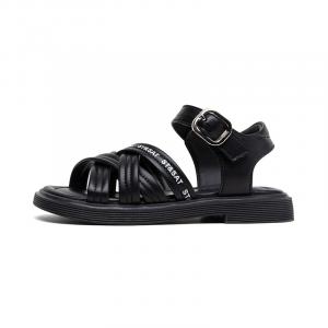 Нескользящие, амортизирующие, износостойкие, дышащие, легкие детские сандалии для детей ST&SAT, черный