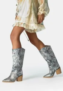 Ковбойские/Байкерские сапоги Alma En Pena, Silver