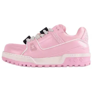 LOUIS VUITTON Кроссовки Trainer Maxi LOVE Component Logo Low Top для скейтбординга, розовые, мужская ограниченная серия ко Дню святого Валентина