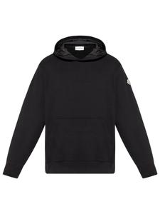 Регулируемая хлопковая толстовка с капюшоном Moncler, черный