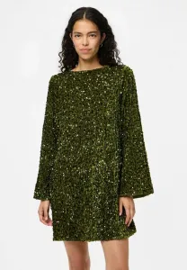 Платье pckam с глубоким бантом на спине, элегантное платье Pieces, Khaki