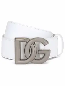 Ремень с логотипом DG DOLCE & GABBANA, белый