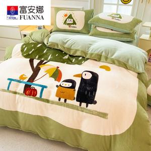 FUANNA Комплект постельного белья 1,8 м, 4 предмета, размер 200x230 см