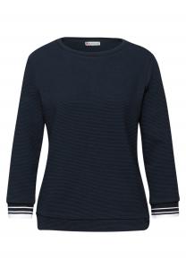 STREET ONE Лонгслив в темно-синем цвете