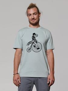 Футболка wat? Apparel T-Shirt T-Rex auf Fahrrad, цвет Aloe