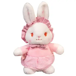 Игривый кролик, Lolita Rabbit Dolls плюшевая кукла высота 30см Fluffy bear, розовый