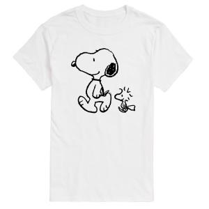 Мужская футболка Peanuts Snoopy Woodstock Walking Licensed Character