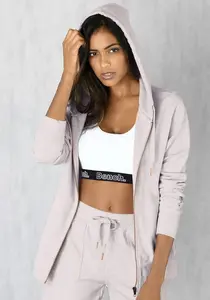 Bench Толстовка для домашней одежды с карманами и молнией, костюм для отдыха Bench Loungewear, бежевый