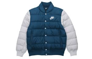 Пуховик мужской белый/синий Nike, белый/синий