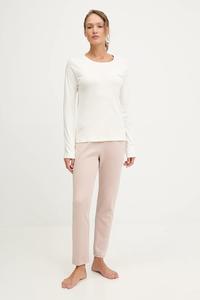 Хлопковая пижама Fila, бежевый