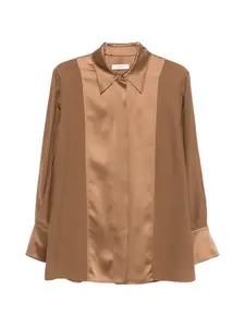 Шелковая рубашка Joseph, коричневый