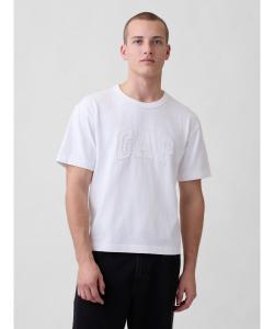 (U) Плотная футболка свободного кроя с логотипом GAP, укороченная.