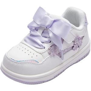 Нескользящие износостойкие низкие туфли для малышей BALABALA, белый/фиолетовый