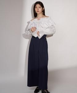 Асимметричные брюки с защипами на талии Noela, цвет Navy