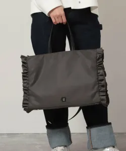 Нейлоновая сумка-тоут с оборками Nolley'S, цвет Medium Gray