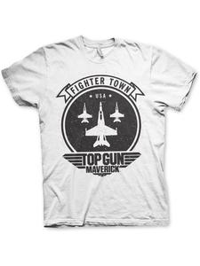 Футболка белого цвета TOP GUN