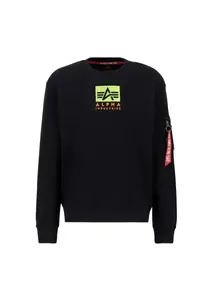 Свитер Alpha Industries " Alpha Industries Мужчины - Толстовки Атласный свитер с логотипом", черный