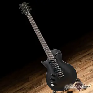 ESP LTD EC-1000 Баритон LH Фишман Леворукая Гитара - Металлический угольный сатин