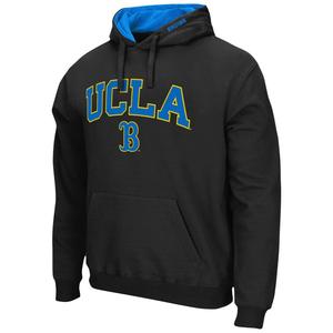 Мужской черный пуловер с капюшоном UCLA Bruins Arch & Logo 3.0 Colosseum