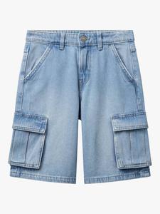 Детские джинсовые шорты до колена Benetton, Blue