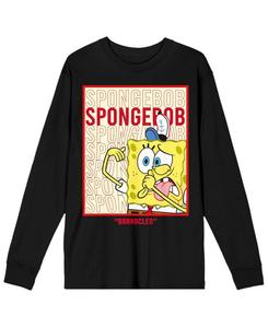 Мужская черная футболка с длинным рукавом The Barnacles, размер L SpongeBob SquarePants, Multicolored