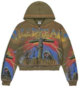 Толстовка Vale Forever Damned Big Zip Up, зеленый