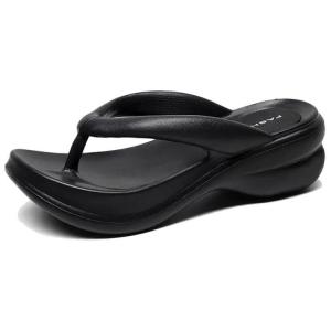 EVA Флип-Флопы С Вырезом Бесшумные Устойчивые к Истиранию Против Скольжения Женские XMISTUO, 5012 Розовые, Платформа Высота Увеличивающая Каблук {Улучшенная Волшебная Необходимость}