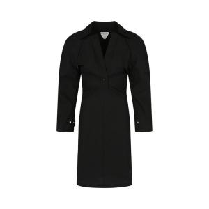 Пальто Bottega Veneta Woven Trench Coat, Black